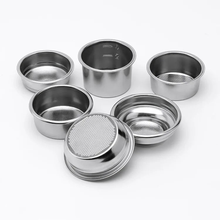 Modern 51mm 54mm 58mm Stainless Steel Bottomless Portafilter Basket for Coffee & Tea Custom Logo Designed for Coffee Powder