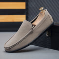 Casual Suede Leather Loafers Driving Flat Fashion Office Formal Shoes Big Size for Men