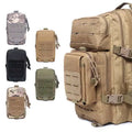 Unisex Multi-Function Waist Tactical Pouch Camouflage Laser Cut Nylon PVC Oxford Zipper Closure Outdoor Camping Hiking Daily Use