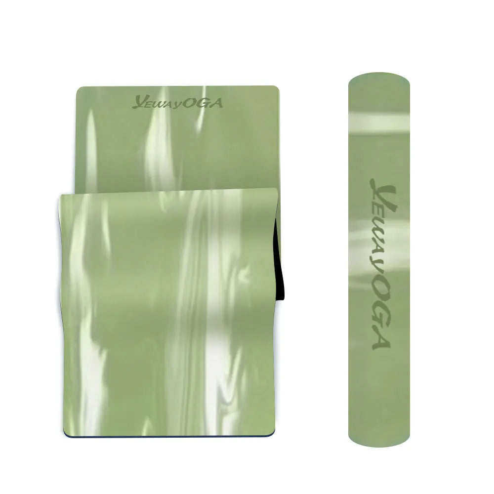 Yeway 2026 Hot Sale Adult Outdoor Wholesale New Design Pu Rubber Oval Yoga Mat Pilat Sweat Anti-slip Pu Rubber Yoga Mat