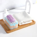 Automatic Anti-Skid Sponge Roller Foaming Box Easy Clean Plastic Shower Cloth Holder for Bathroom Time Effort Saving Tool