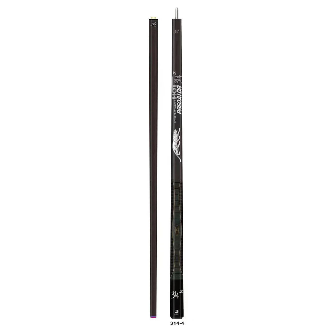 Factory Direct Sale Premium Billiard Cue 2 Pieces Black Tech Maple Pool Stick 58" Length for Sale (grey Color)