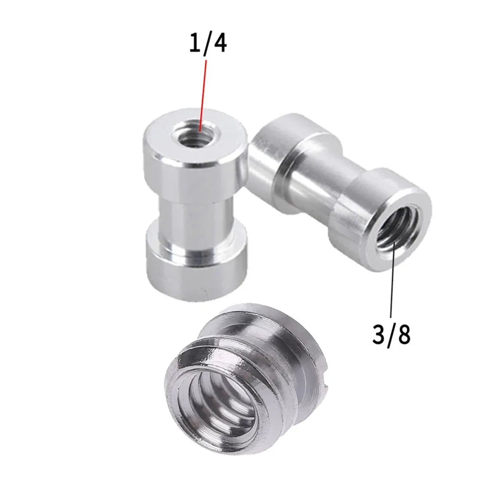 Factory Custom 3/8" Female to Female Threaded Converter - Aluminum Stainless Steel Tripod Foot Pad
