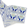 High Quality Brand Logo Matte Sticker Spot UV Hot Foil Stamping Label Printing Custom Stickers