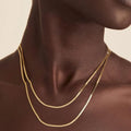 Joolim Jewelry Gold Plated S Shape Necklace Stainless Steel Jewelry Wholesale