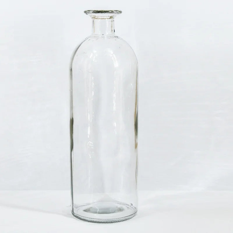 Transparent Glass Vase Small-Mouthed Cork Cap