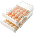 20/40 Grid Egg Drawer Holder Stackable Egg Storage for Fridge Kitchen Organizer