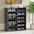 Modern DIY Plastic Shoe Rack Integrated Storage Simple Convertible Extendable Cabinet for Home Living Room Organizer Shelf Box