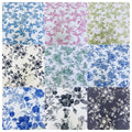 60s 100% Cotton Poplin Digital Print Light-Fresh Style Plant Floral Printed Fabric for Women's Dress & Blouse
