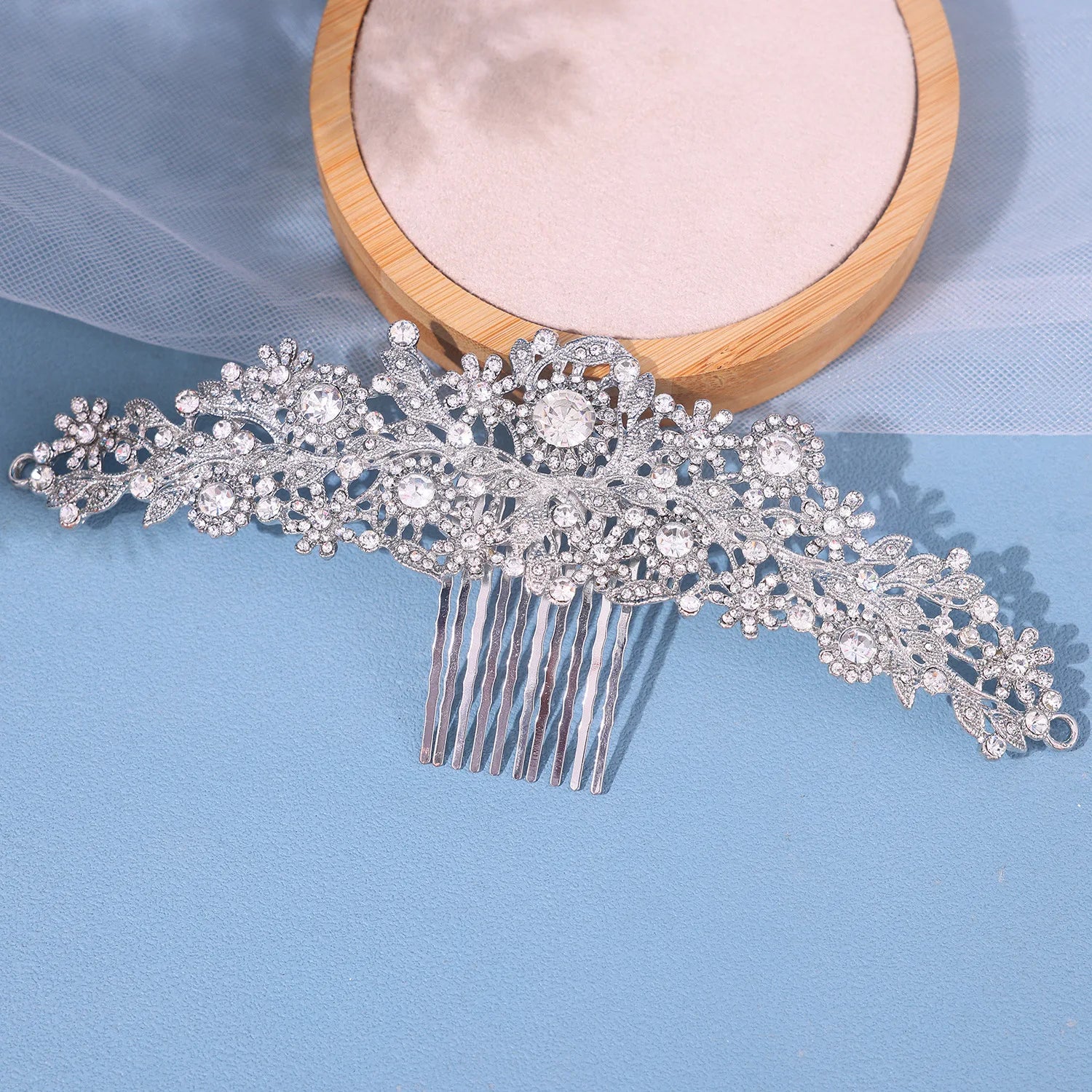 Bride Jewelry Alloy Diamond Handmade Wedding Dress Headdress Crystal Hair Combs