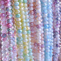 Wholesale  8mm Crystal Rondelle Beads Gradient Glass Beads DIY Handmade Jewelry Beaded Accessories