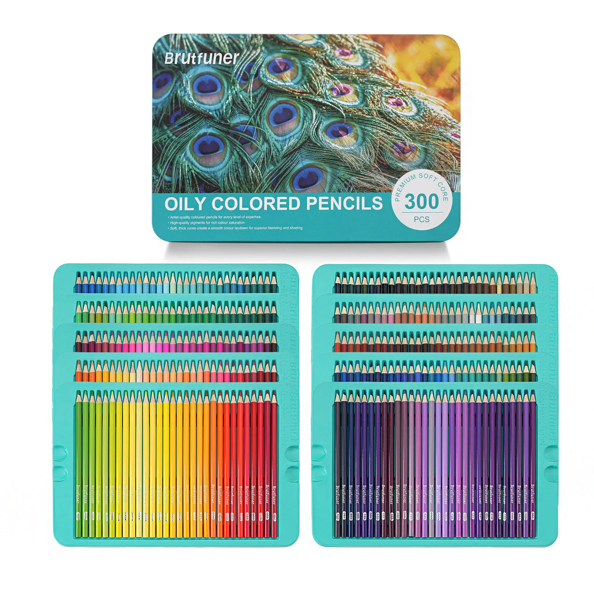 Meihui Colored Pencil 300 240 180 Colors Tin Box Artist Soft Core Professional Colored Pencils for Coloring Drawing MegaBDM