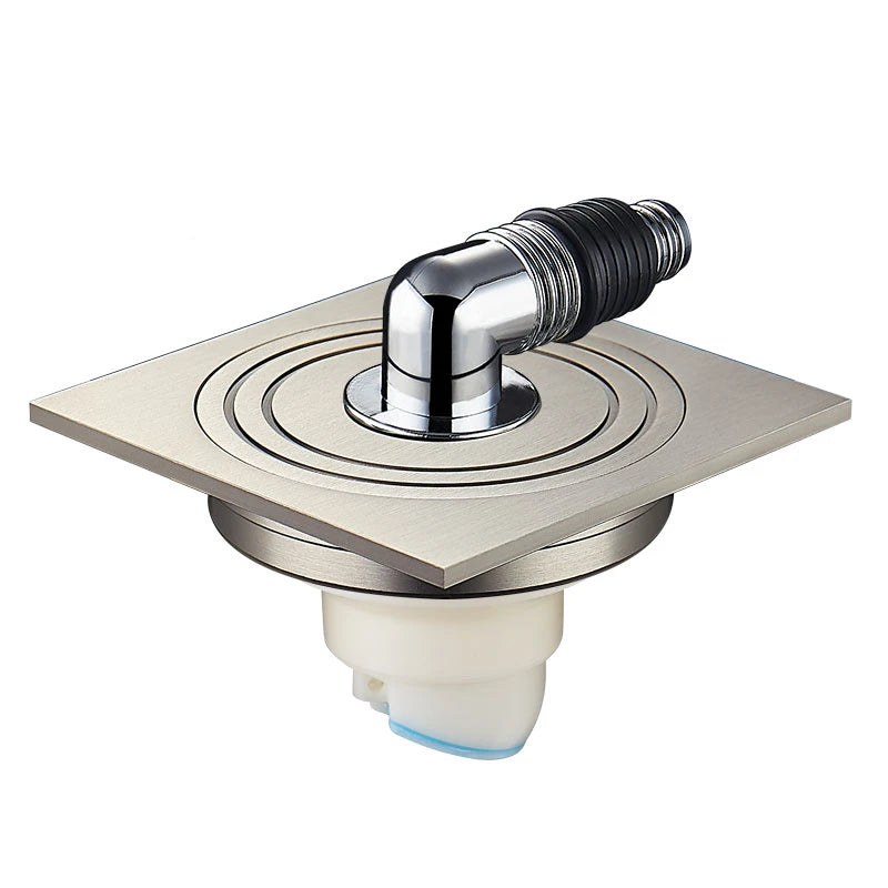 10CM with Decorative Cover Washing Machine Tee Joint Drain Sealing Floor Drain