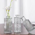 Glass Bud Vases with Cork Sealing and Screen Printing for Centerpieces in Bulk