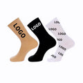 Mingzhi Custom Cotton Sports Socks Wholesale Fashion Design Crew for Men Women Youth Bottom Logo Running Cycling Basketball