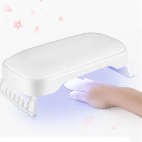 New Arrival 48W LED UV Nail Lamp with 365nm+405nm Wavelengths 100-240V AC Adaptor Custom Pink & White Nail Dryer Machine