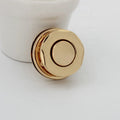 Nolvo World 30mm Light Gold Factory Price Manufacturer Supplier Metal Round Press Lock for Bag