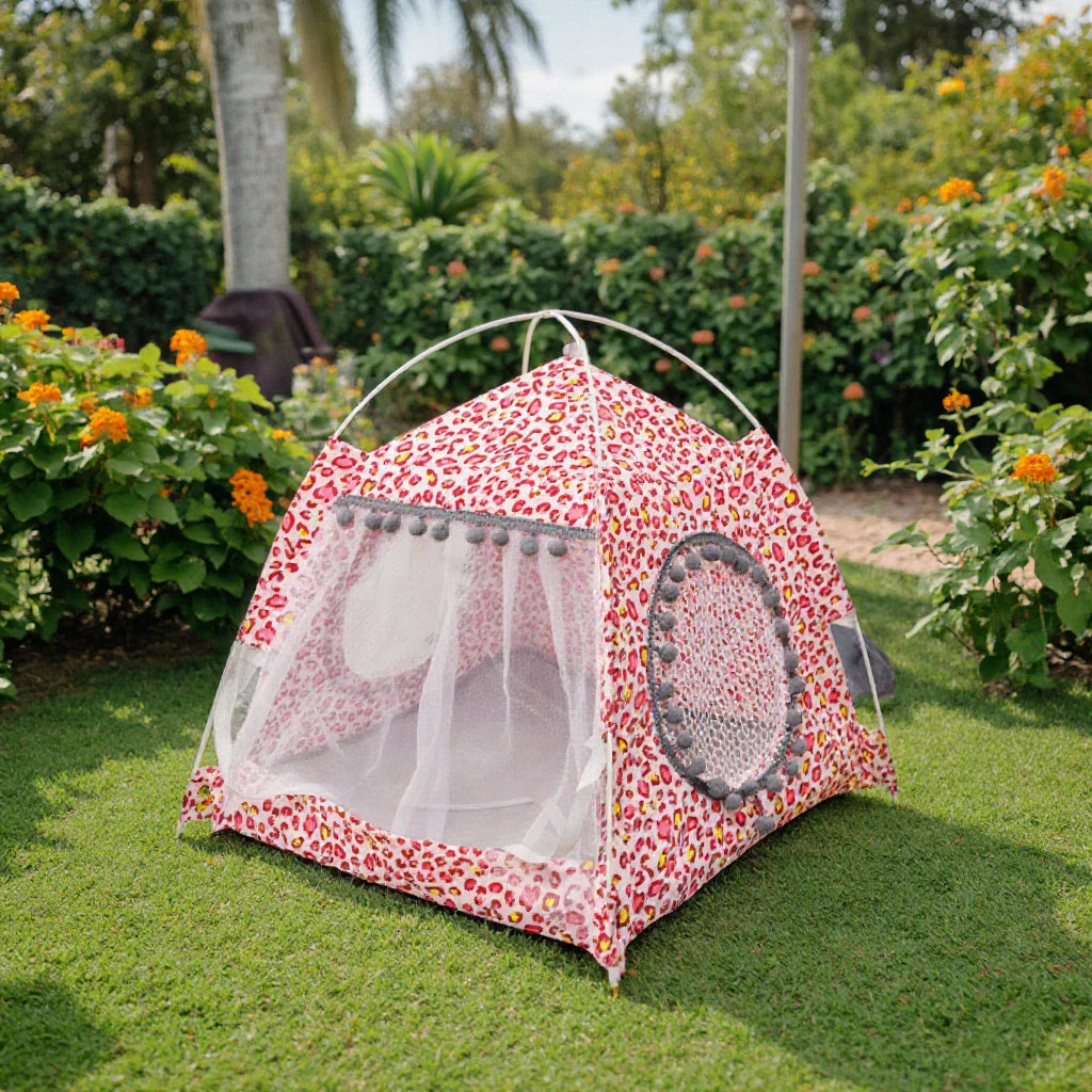 Hot Sale Summer Pet Dog Cat Tent Cooling Tent Removable Foldable Pet Sleeping Tent