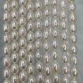 Freshwater Pearls Wholesale 1A-4A 3-10mm White Rice Pearls Strand for Jewelry Making