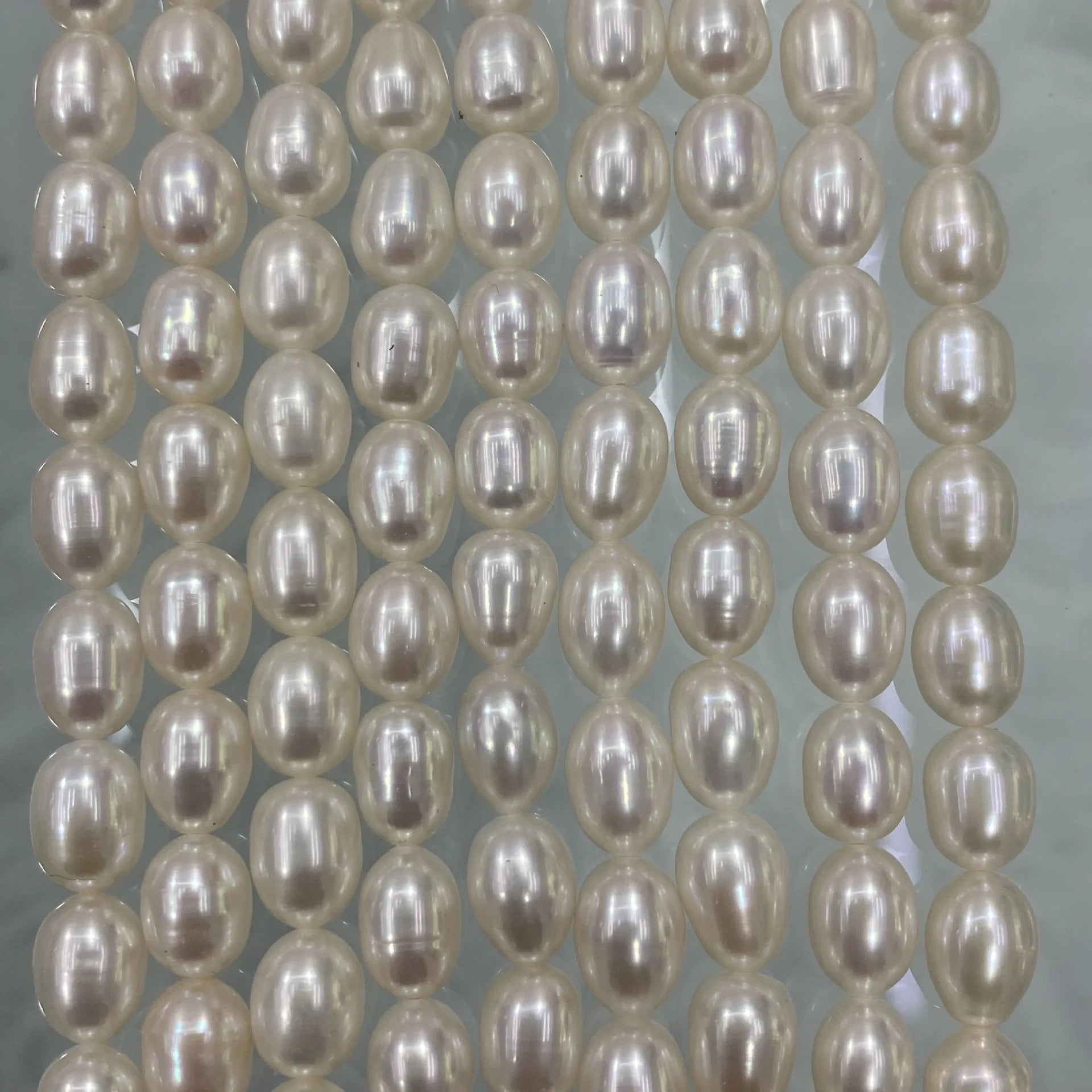 Freshwater Pearls Wholesale 1A-4A 3-10mm White Rice Pearls Strand for Jewelry Making
