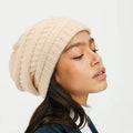 SongMay Winter Beanies Satin Lined Warm Thick Knitted Hats Slouchy Caps for Women Beanie