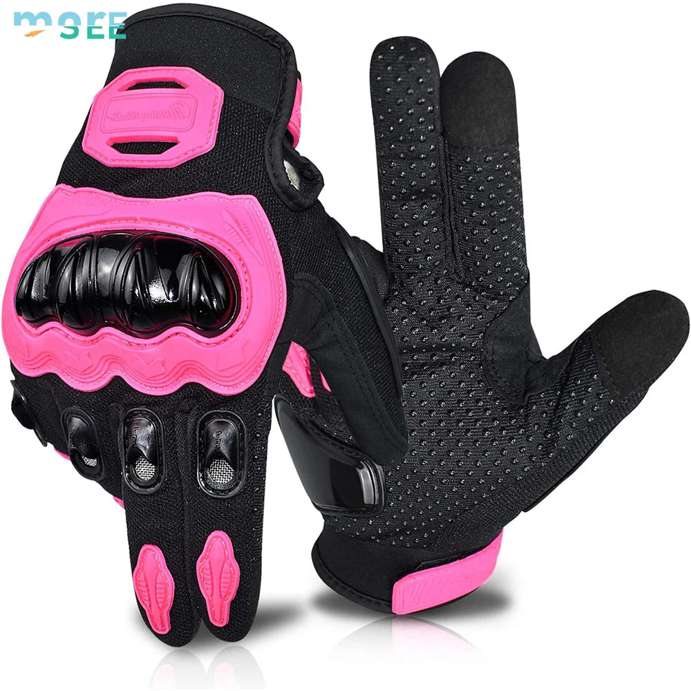 SeeMore Selection Road Racing Cycling Climbing Motocross Breathable Full Finger Touch Screen Motorcycle Gloves