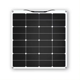 Hot Selling 50W High Efficiency Mono Flexible Solar Panel USB Interface >23% Efficiency Boat Marine Balcony Tent Trailer