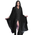 2024 One Size Hot Diamond studded Embroidered Lace Muslim Dress African Large Women's Hooded Robe