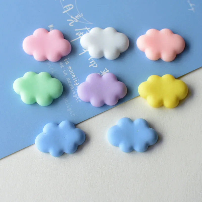 Flat Back Resin Cabochon Cartoon Cloud DIY Flatback
