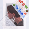 Earrings Mold Stripe Earrings Retro Modern Simplicity
