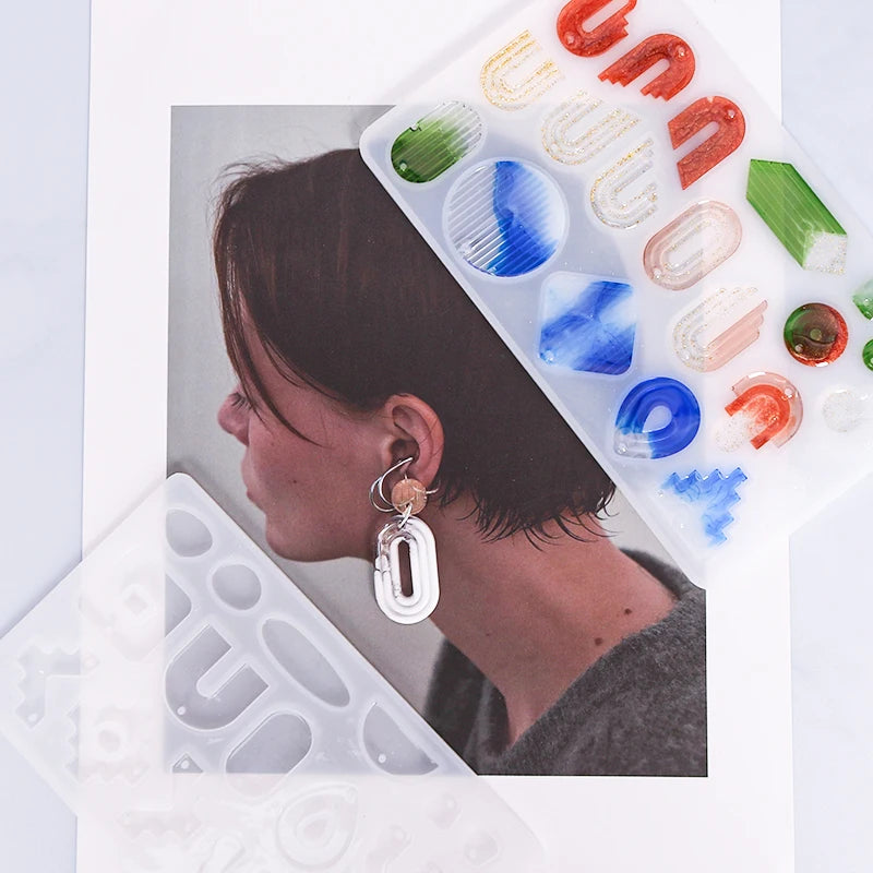 Earrings Mold Stripe Earrings Retro Modern Simplicity