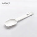 1 Dollar Items Home Use Item 5ml PP Plastic Individual Packing End Coffee Spoon Brush PBT Food Grade Bristles 2-in-1 Spoon