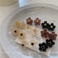 Vintage  Geometric Small Flower Hair Clips for Girls Haarschmuck Good Quality Green Babies Hair Clips Mini Flower Hair Clip