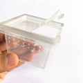 6.5x6.5x4.5cm Small Mini Plastic Transparent Reptiles Cage Reptile Raising Box Spider Ants Chameleon Lizard Breeding Box