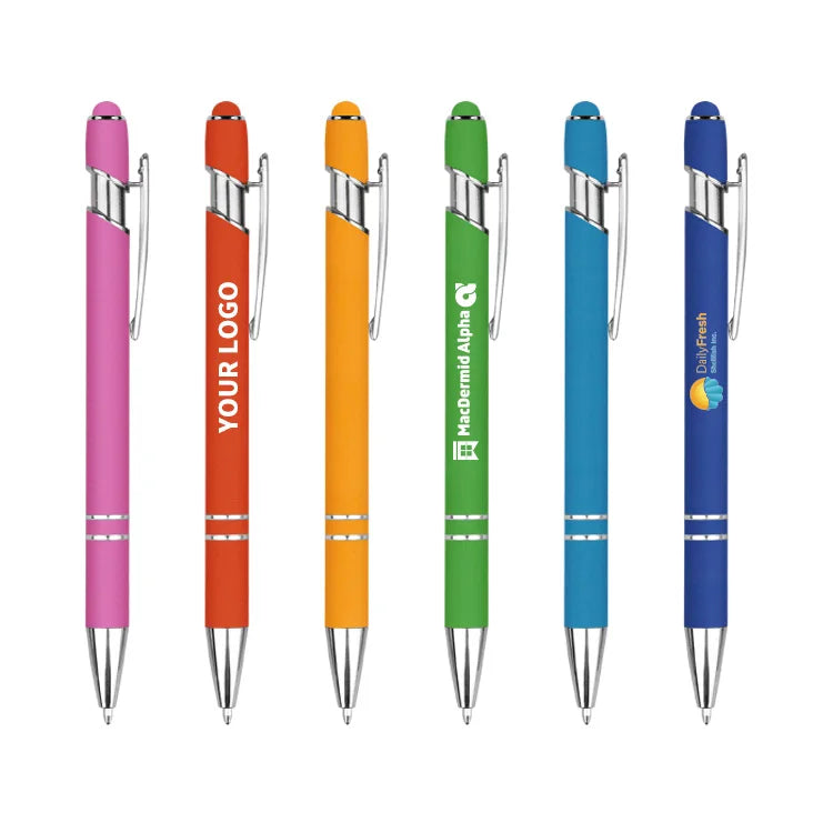New Arrival Stylish Pen Advertising Gift Ball Point Wholesale Luxury Rose Gold Metal Office Ballpoint Promotion Pen with logo