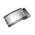 Factory High-End Simple Design Custom LOGO Plate Buckle With Clip for Genuine Leather Belt Strap No Screw Good Polish Buckles