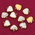 New Arrival Handmade Accessories 11mm Simple Charms Small Natural Shell Heart Pendant for Jewelry