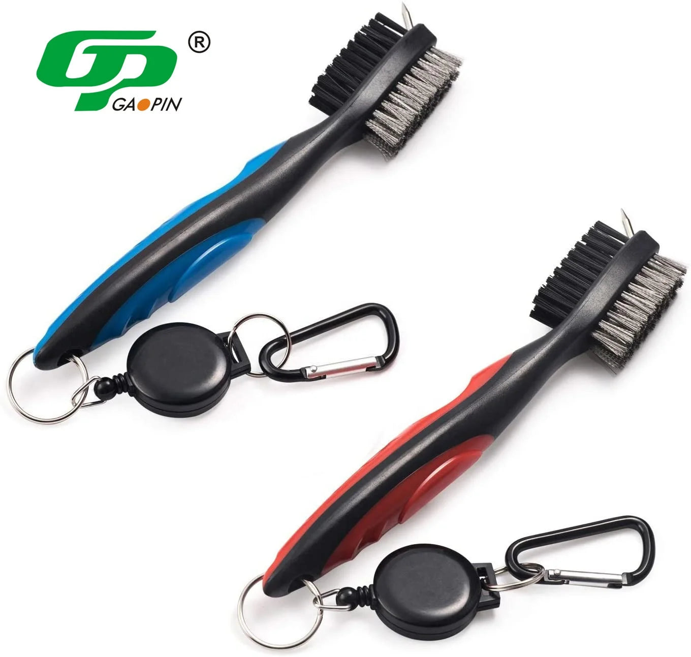 Double Sided 3 in 1 Golf Club Cleaner Brush Gof Accessories Cleaning Tool Golf Brush Cleaner