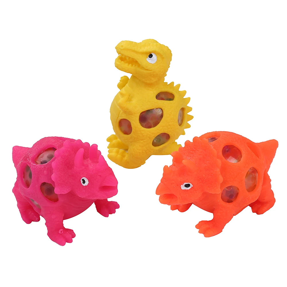 KEHUI Factory Direct Sales Colorful Animal Shaped Gel Bead Dinosaur Stress Ball Toy Soft Plastic Kids Toy