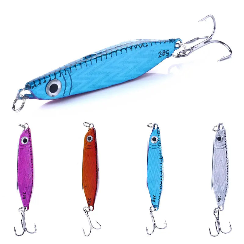 Wholesale LB041 6.5cm 28g Saltwater Metal Jigbaits Lead Jigging Fishing Lures
