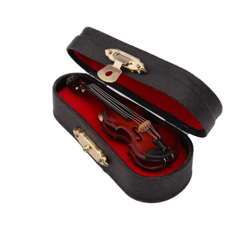 Wholesale Wood Violin Shaped Breastpin Custom Logo Custom Pin