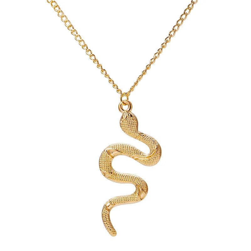 SC New Arrival Gold Plated Necklace Jewelry Personalized Women Choker Necklace Creative Snake Necklace for Women
