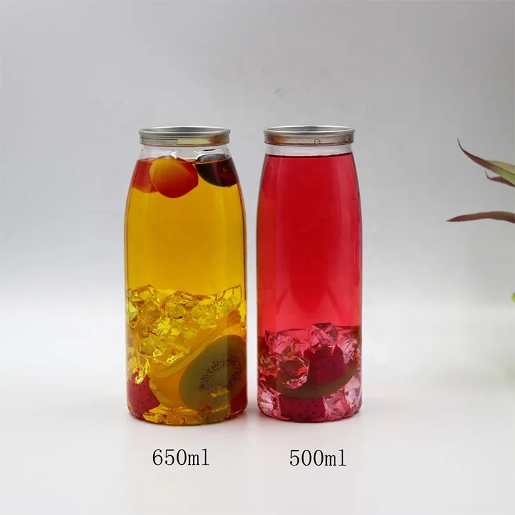 202 500ML PET Soda Beverage Bottle with Easy Open Pull Tab Aluminum Top and Sealing Machine