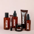 Luxury 100ml Amber PET Plastic Dropper Serum Spray Airless Pump Bottle Cosmetic Lotion Cream Jar Set Skincare Face Mask