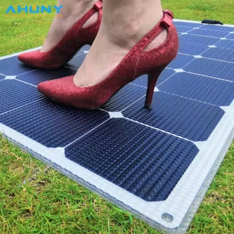 120W Walkable Solar Panel for Marine Riverside Boat Yacht ETFE Anti-Slippery Surface Semi-Lighter Flexible IBC Solar Panel