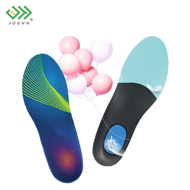 JOGHN Adjustable Running Heel High Elastic Insole Eva Orthotic Insoles Us Arch Support Flat Foot Orthopedic Insoles