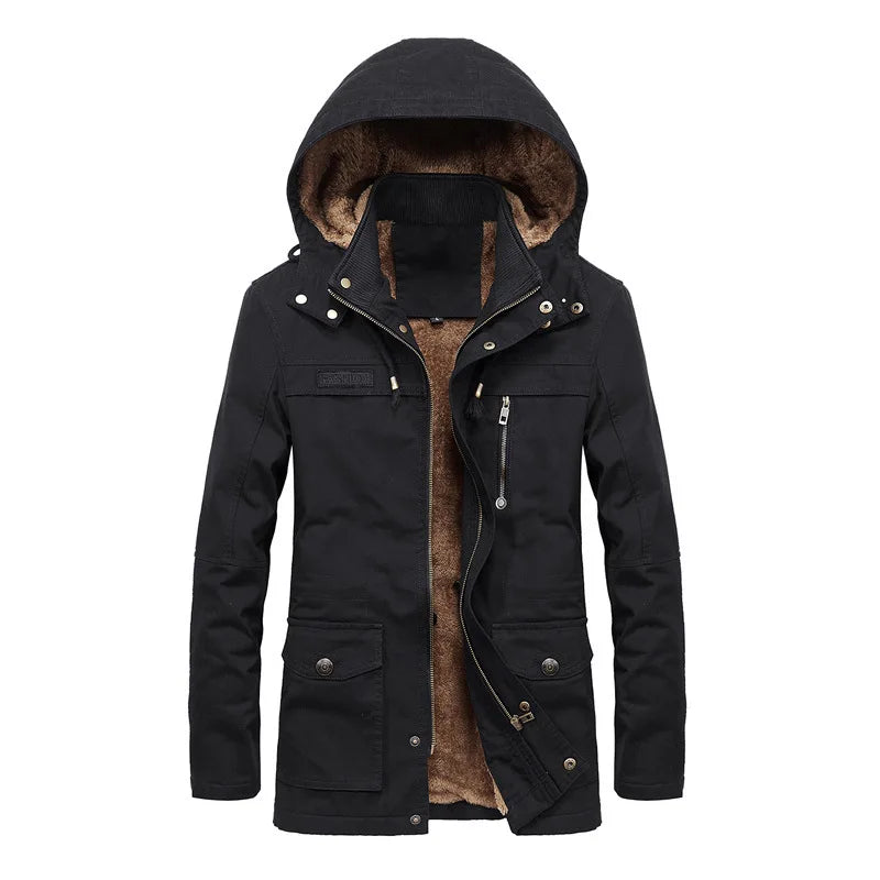 Clearance Sales Wholesale Autumn Winter Men Casual Windbreaker Jacket - Plus Size 5XL Thick Lined Bomber Jacket OEM/ODM