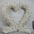FAR108 Flowers Heart Set Artificial Gypsophila Flower Horn Wedding Arch White Babies Breath Flower Arch Decoration