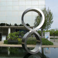 Outdoor Modern Large Metal Water Feature Decoration Stainless Steel Water Fountain Sculpture Cheap