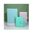 Wholesale A5 A6 Notebook Binder 6Rings Spiral Business Office Planner Agenda Budget Binder Macaron Color PU Leather Cover Binder